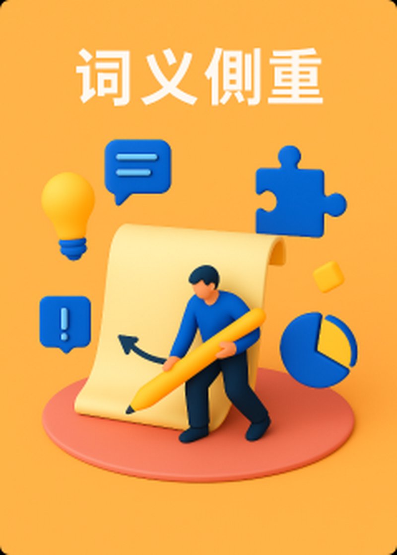 词的辨析-词义侧重